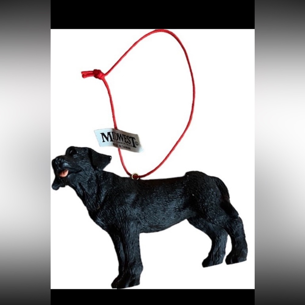 Midwest black lab dog ornament